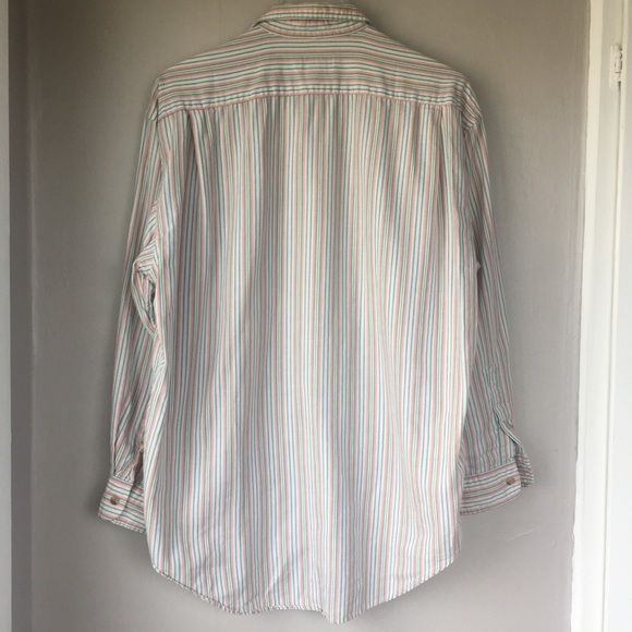 BANANA REPUBLIC Vintage Men’s Striped Button Up M - Picture 3 of 8